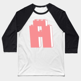 THE LETTER A, Customize My Minifig Baseball T-Shirt